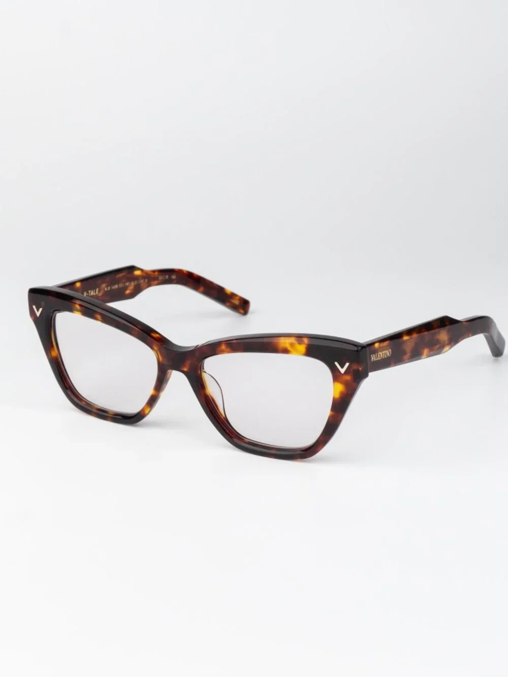Valentino Women Eyeglasses Havana Cat Eye V-TALE VLX-140 B
